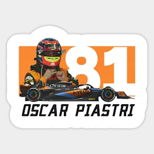 Oscar Piastri 81 Sticker